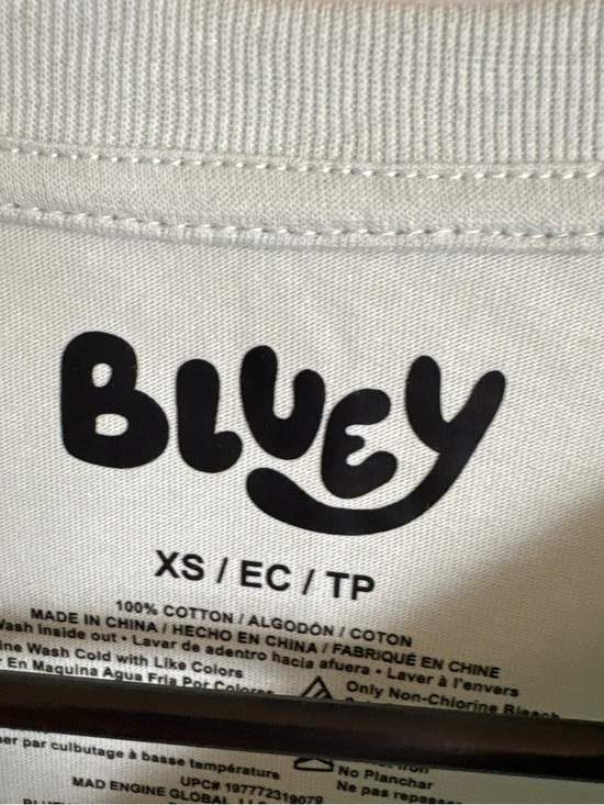 Bluy Graphic Long Sleeve Tee in Light Sage Green - Picture 2 of 3